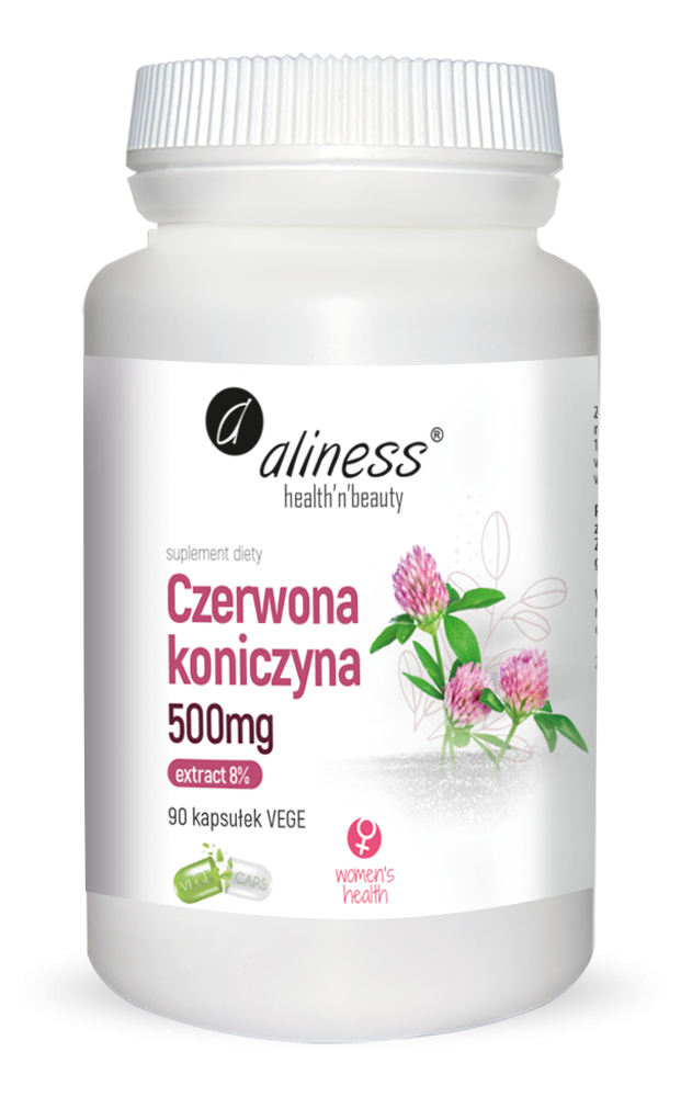 Czerwona Koniczyna Extract 8% 500mg 90 kapsułek - Aliness