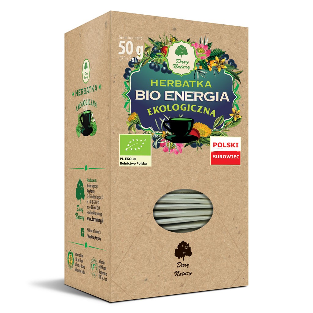 Herbatka Owocowo-Ziołowa Bio Energia BIO 50g - Dary Natury