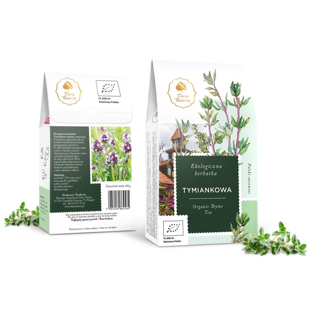Herbatka Tymiankowa BIO 80g - Dary Natury