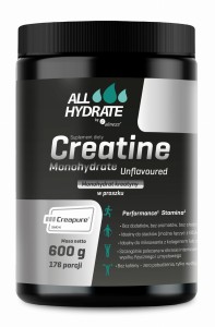 Kreatyna (Creapure®) AllHydrate w Proszku 600g, 176porcji - Aliness