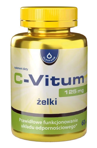 C-Vitum Witamina C 125 mg Żelki 60 sztuk - Oleofarm