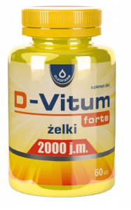 D-Vitum Forte Witamina D 2000 j.m. Żelki 60 sztuk - Oleofarm