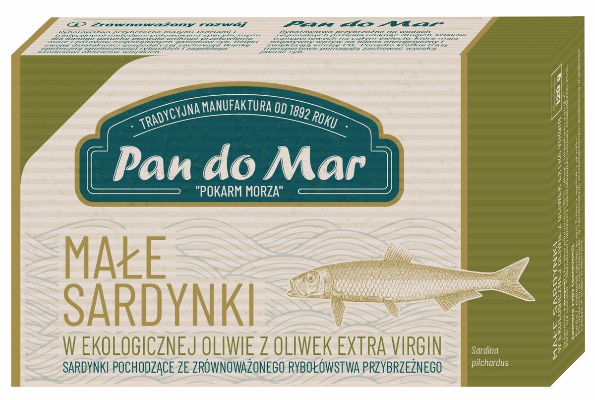 Sardynki w Bio Oliwie z Oliwek 120g - Pan do Mar