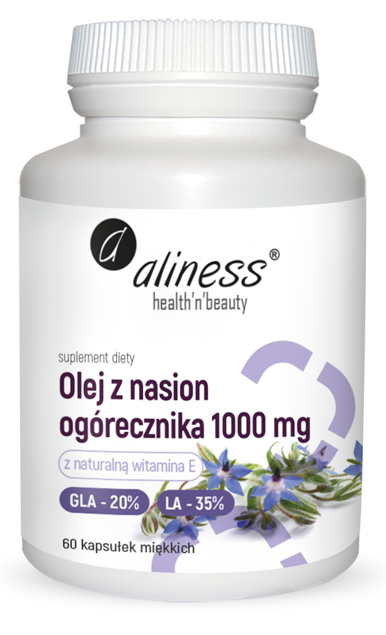 Olej z Nasion Ogórecznika 20%/35% 1000mg 60 kapsułek - Aliness