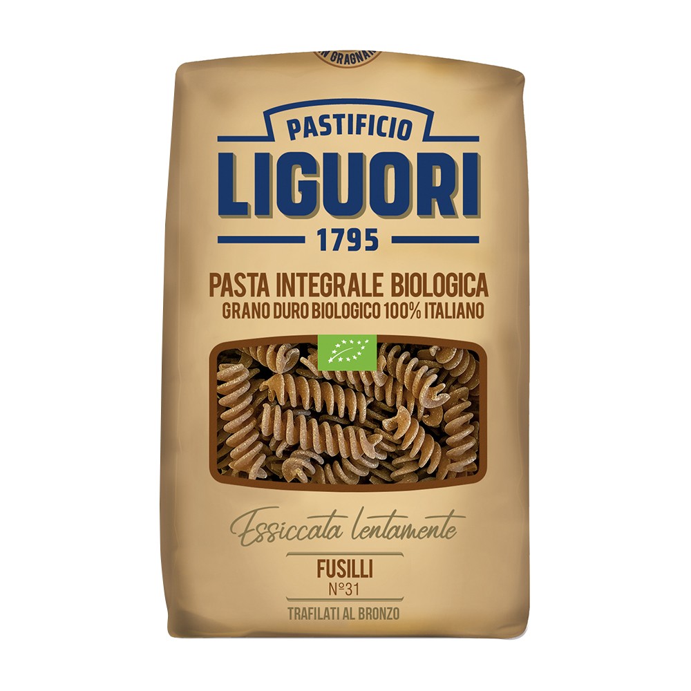 Makaron Fusilli Pełnoziarnisty BIO 500g - Pastificio Liguori