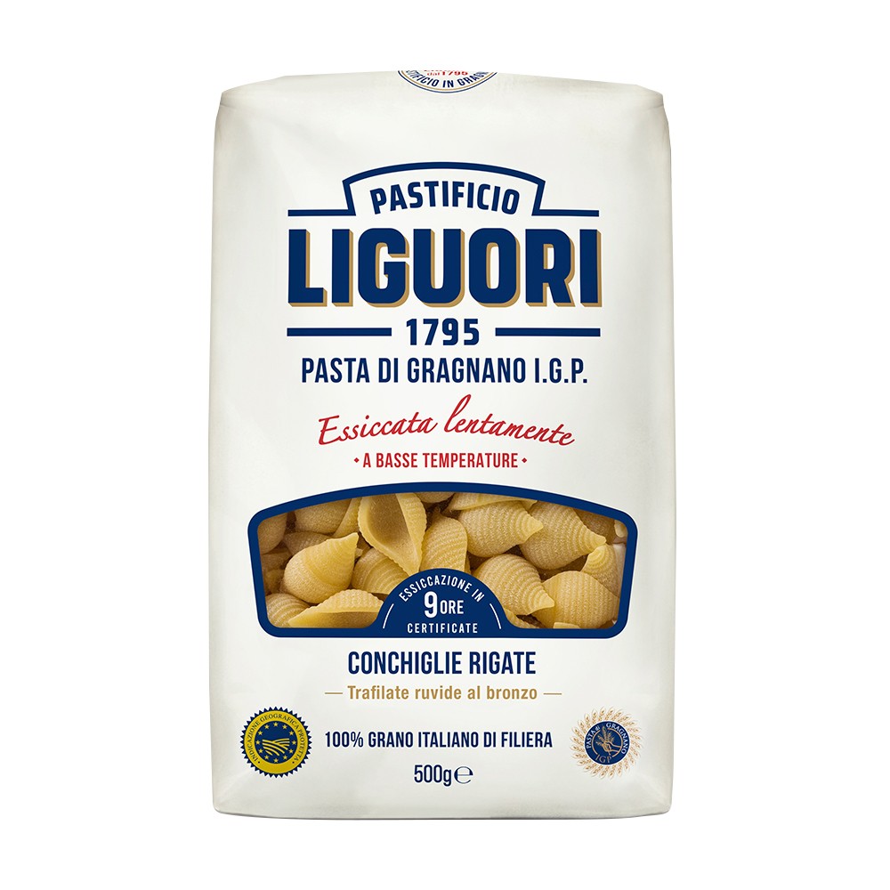 Makaron Conchiglie Rigate 500g - Pastificio Liguori