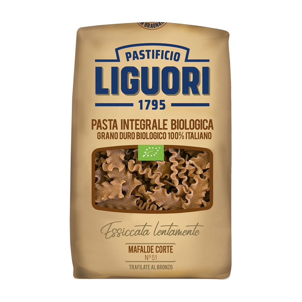 Makaron Mafalde Corte Pełnoziarnisty BIO 500g - Pastificio Liguori
