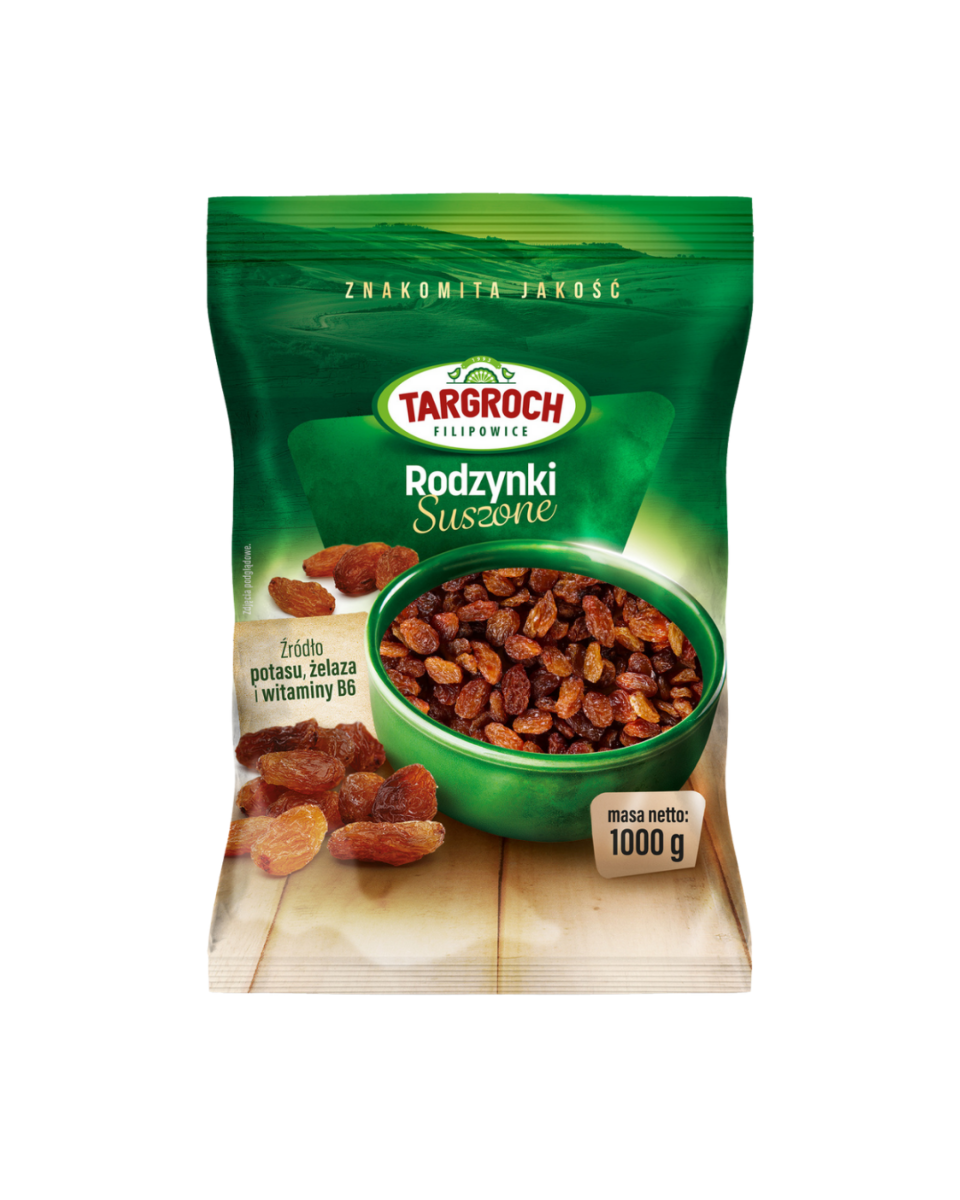 Rodzynki Suszone Drobne 1kg - Targroch