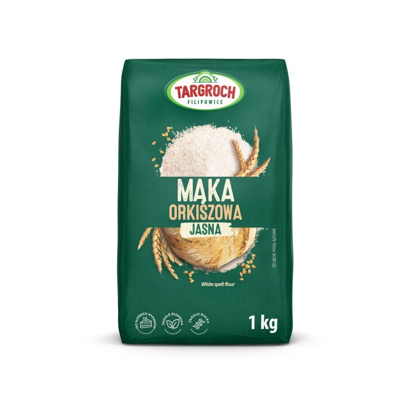 Mąka Orkiszowa Biała 1 kg - Targroch