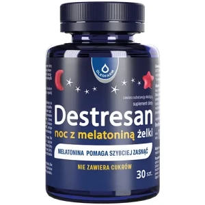 Destresan Noc z Melatoniną Żelki 30 sztuk - Oleofarm