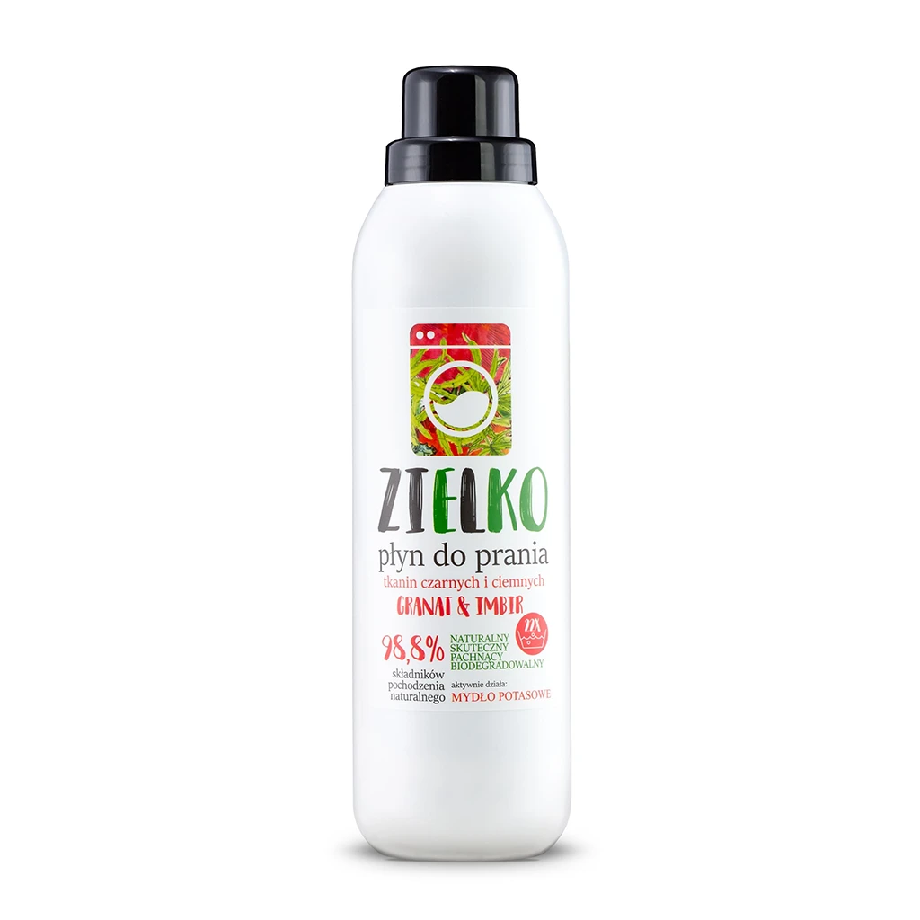 Płyn do Prania Tkanin Czarnych i Ciemnych Granat&amp;Imbir 1000 ml - Zielko