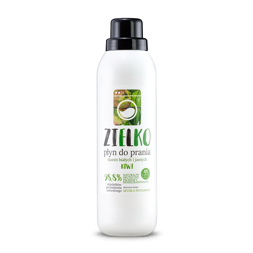 Płyn do Prania Tkanin Białych i Jasnych Kiwi 1000 ml - Zielko