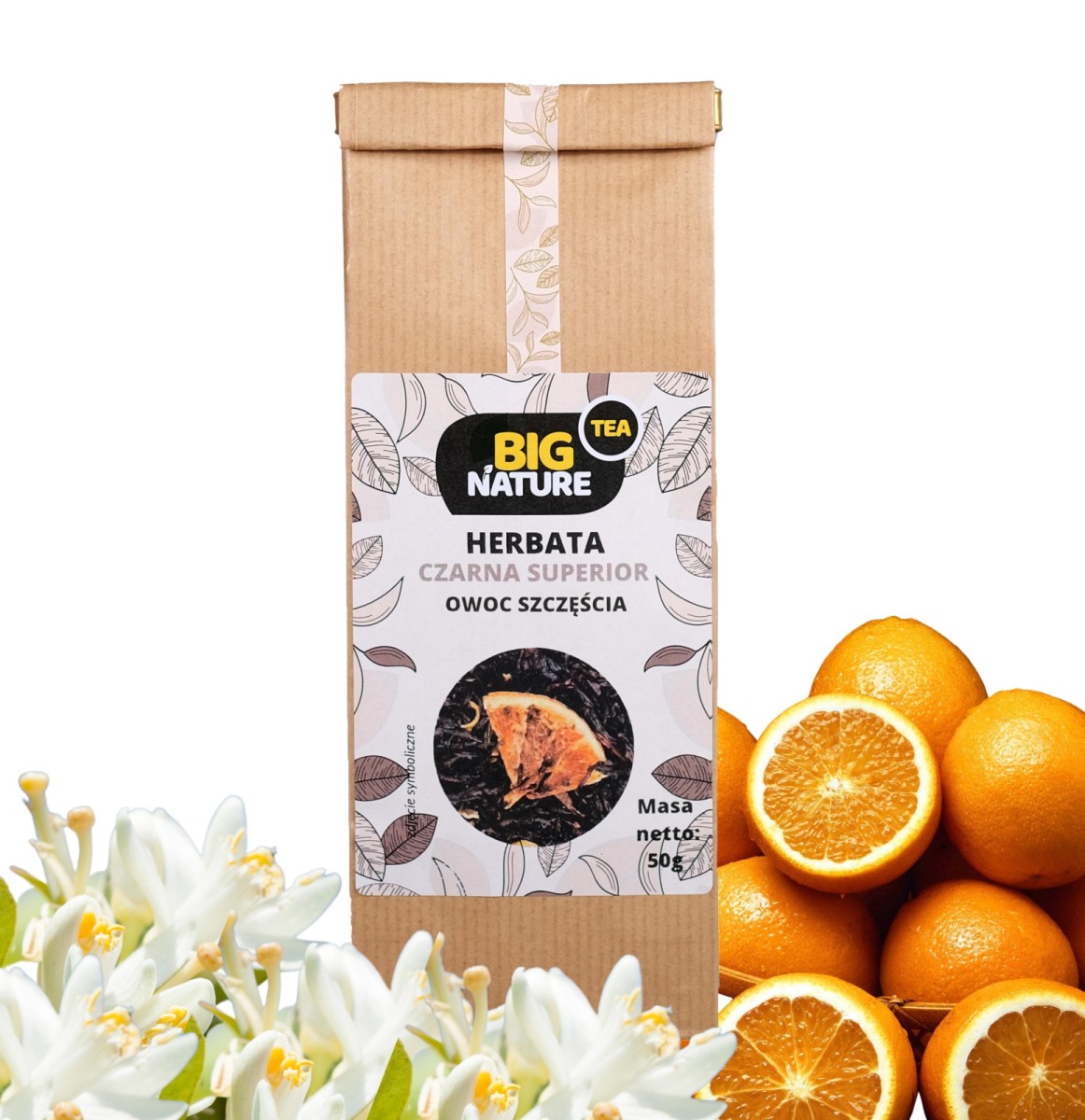 Herbata Czarna Superior Owoc Szczęścia 50 g - Big Nature