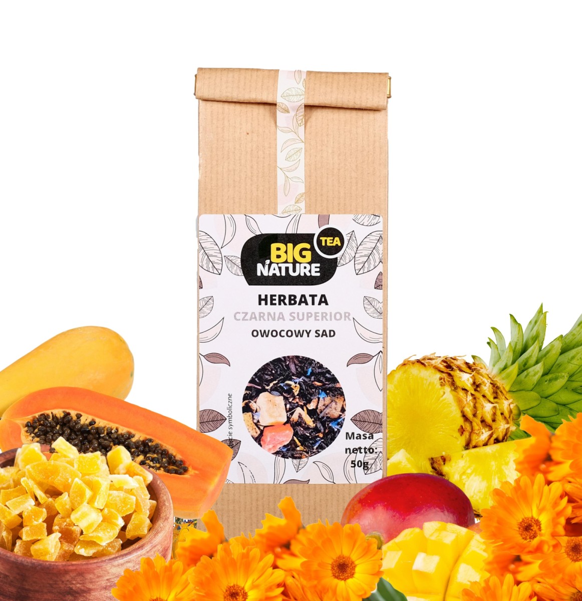 Herbata Czarna Superior Owocowy Sad 50 g - Big Nature