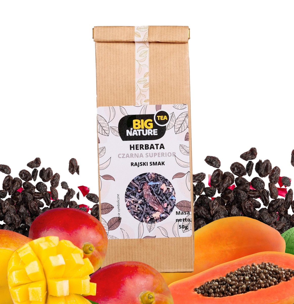 Herbata Czarna Superior Rajski Smak 50 g - Big Nature