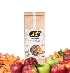 Herbata Zielona Gunpowder Kwiat Miłości 50 g - Big Nature
