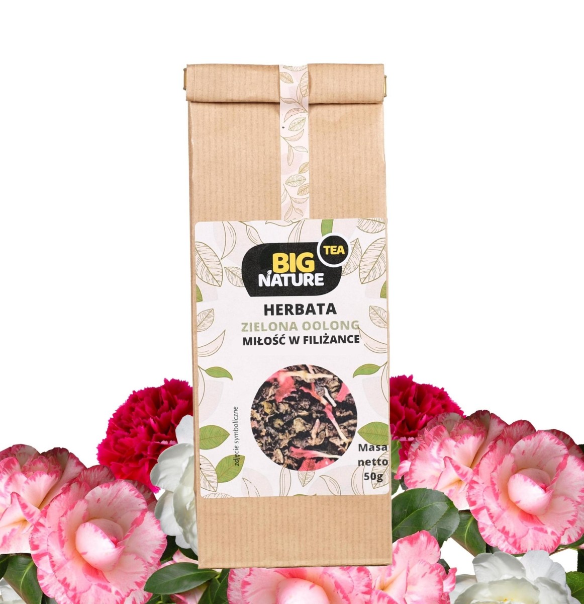 Herbata Zielona Oolong Miłość w Filiżance 50 g - Big Nature