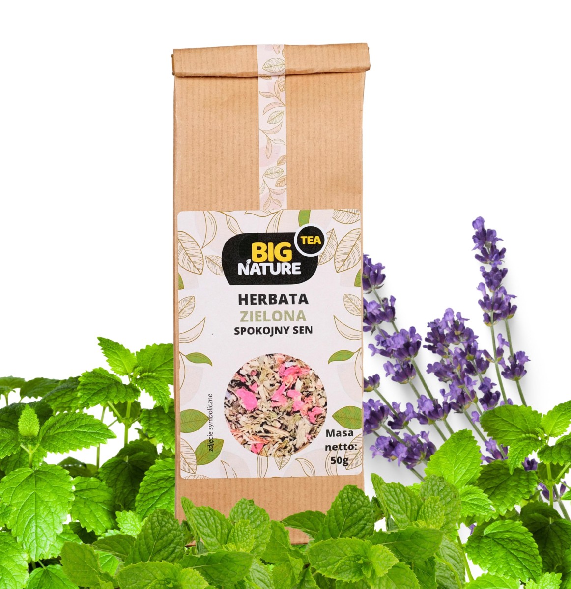 Herbata Zielona Spokojny Sen 50 g - Big Nature