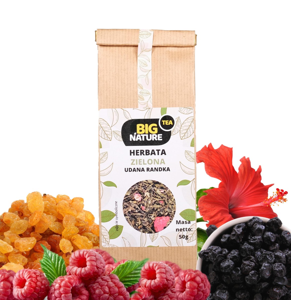 Herbata Zielona Udana Randka 50 g - Big Nature