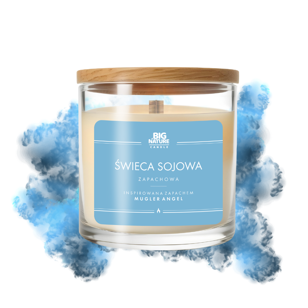 Świeca Sojowa Inspirowana Zapachem Mugler Angel 155 g - Big Nature