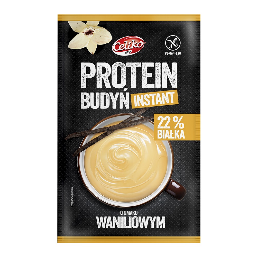 Budyń Instant Proteinowy o Smaku Waniliowym bezglutenowy 40 g - Celiko