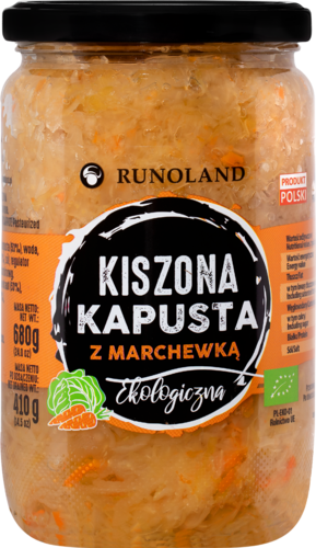 Kapusta Kiszona z Marchewką BIO 410g - Runoland