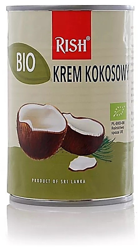 Kokosowa Alternatywa Mleka 10% Tłuszczu BIO 400ml - Rish