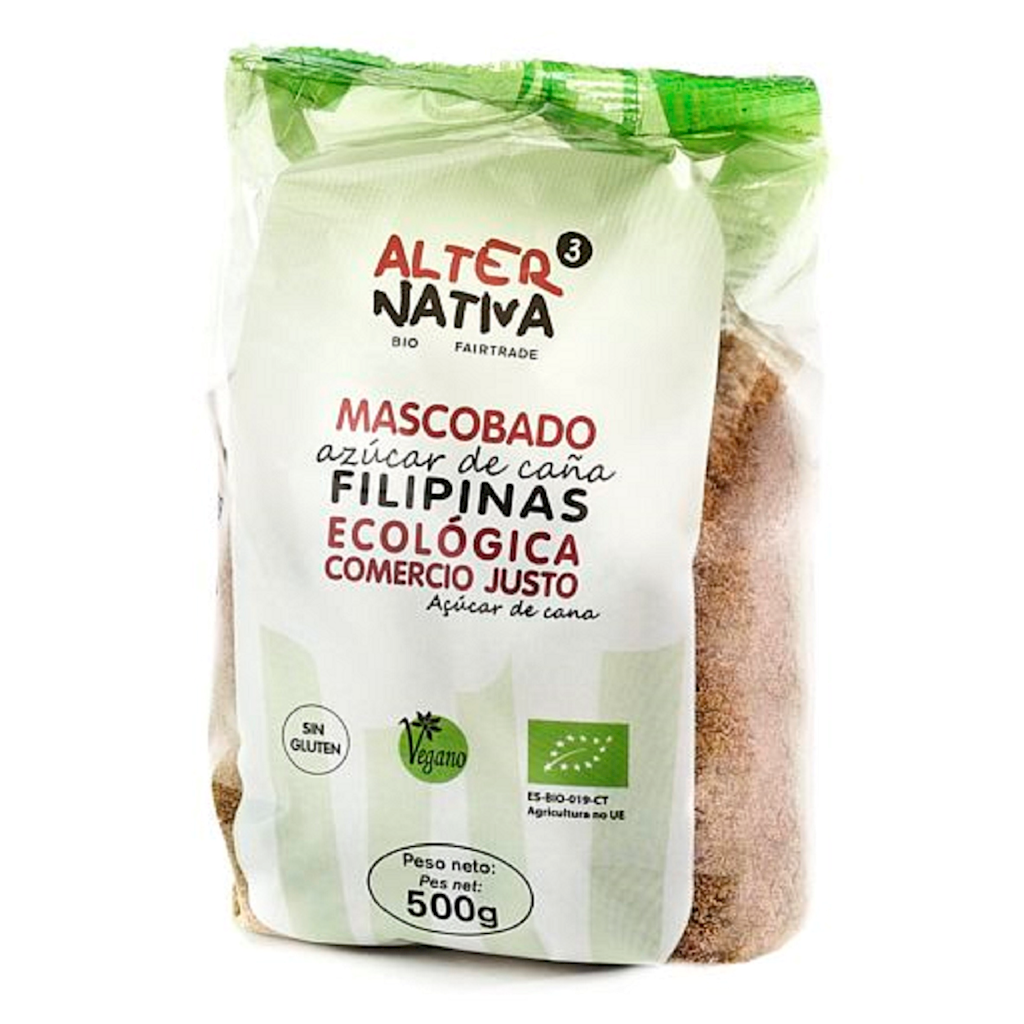 Cukier Trzcinowy Mascobado Fair Trade BIO 500 g - Alternativa