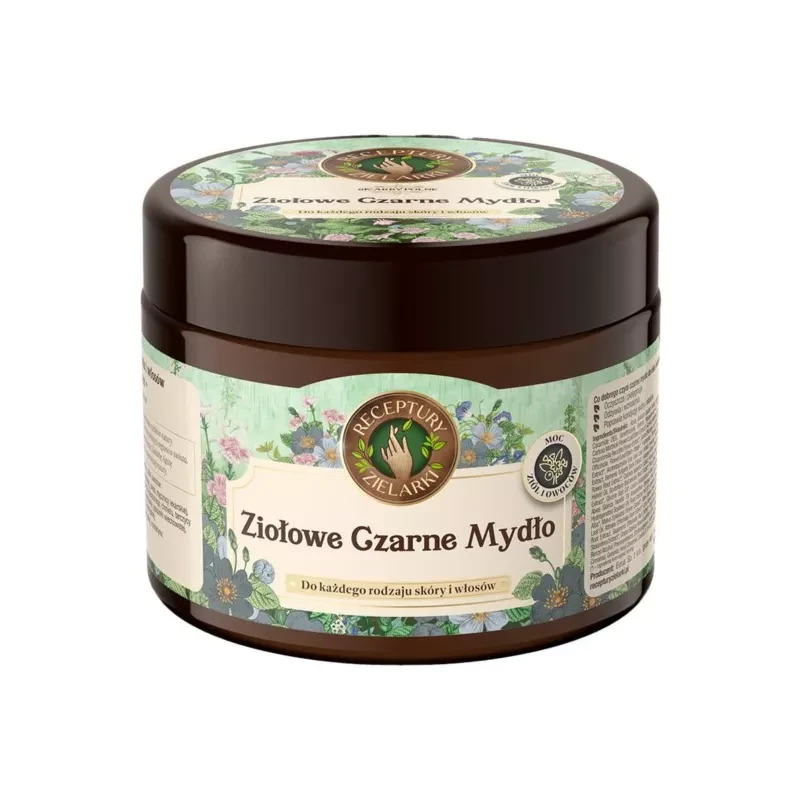 Ziołowe Czarne Mydło 300 ml - Receptury Zielarki