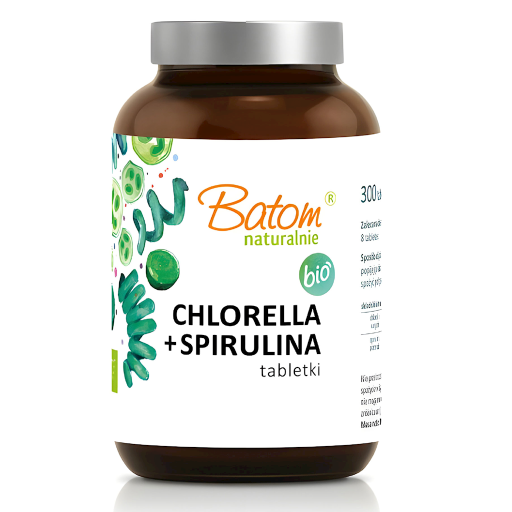 Chlorella+Spirulina 240 tabletek BIO - Batom