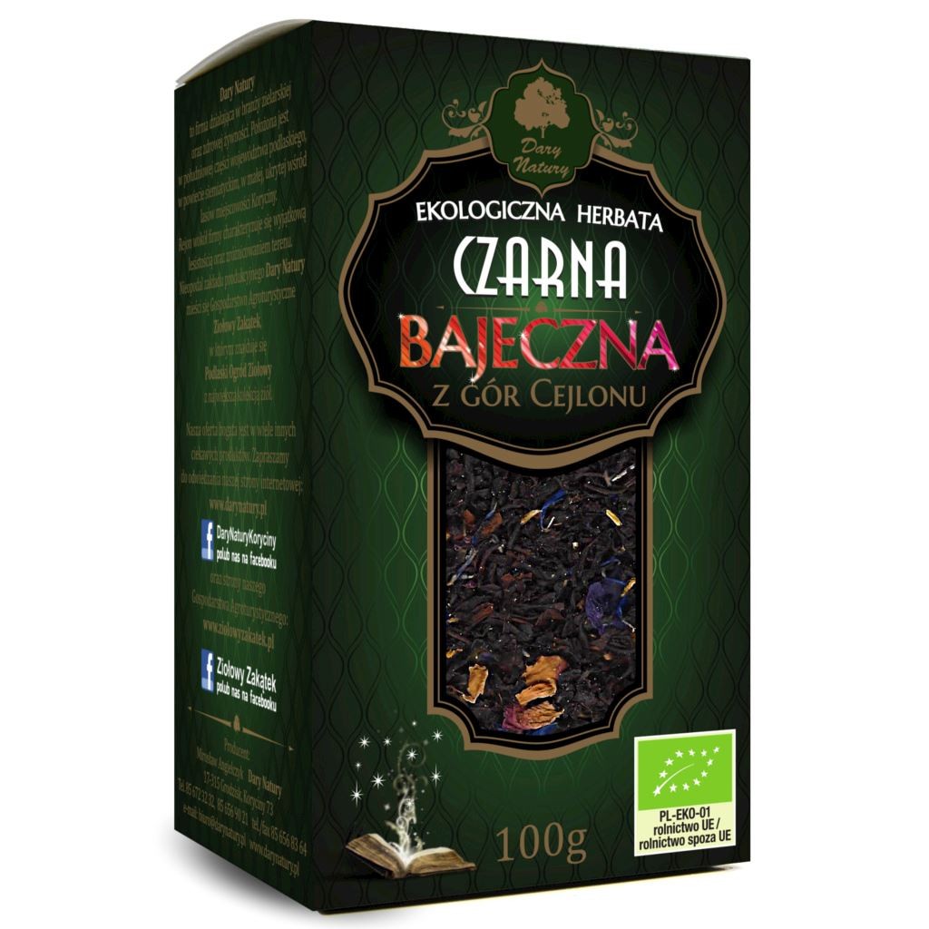 Herbata Czarna Liściasta Bajeczna BIO 100 g - Dary Natury