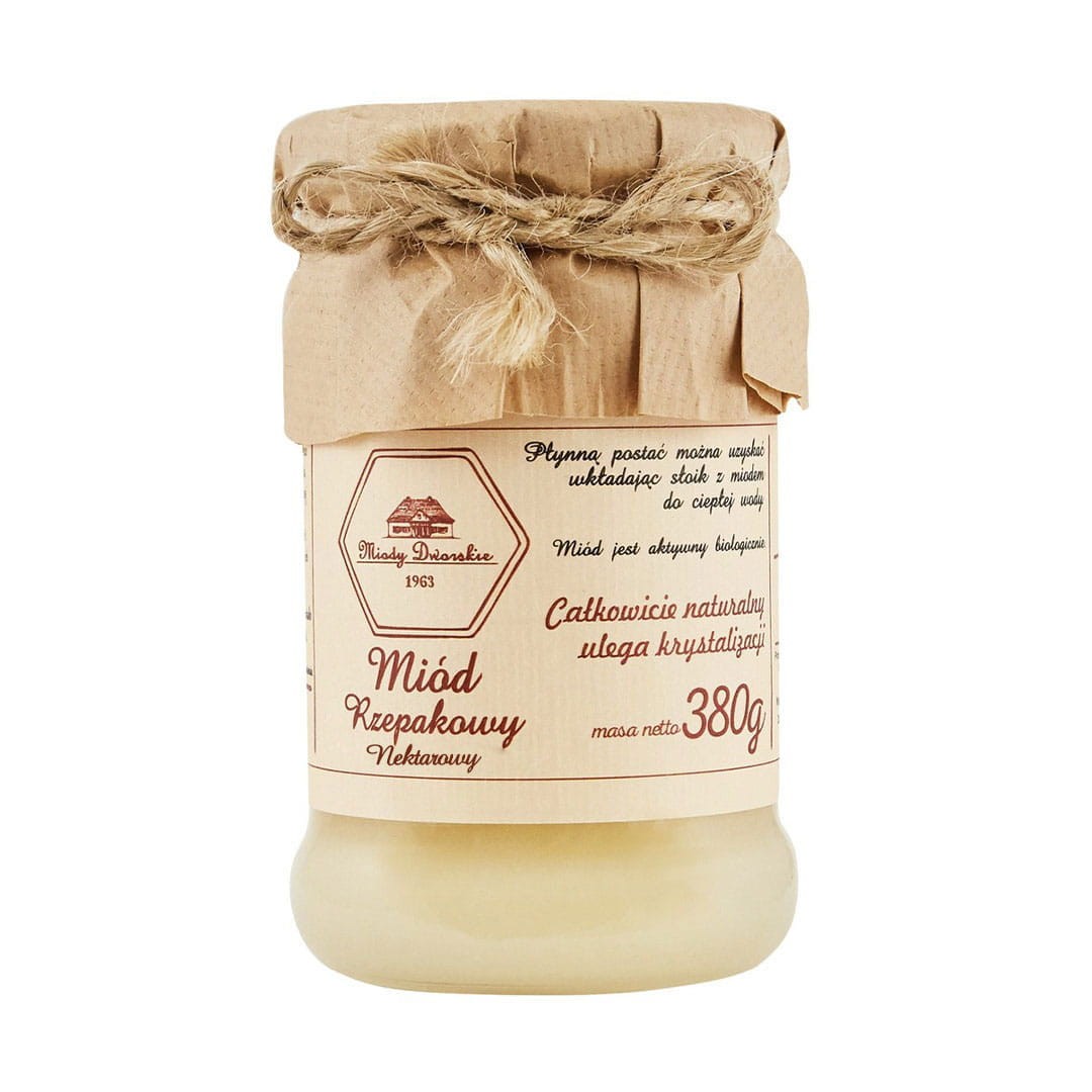 Miód Rzepakowy 380 g - Miody Dworskie