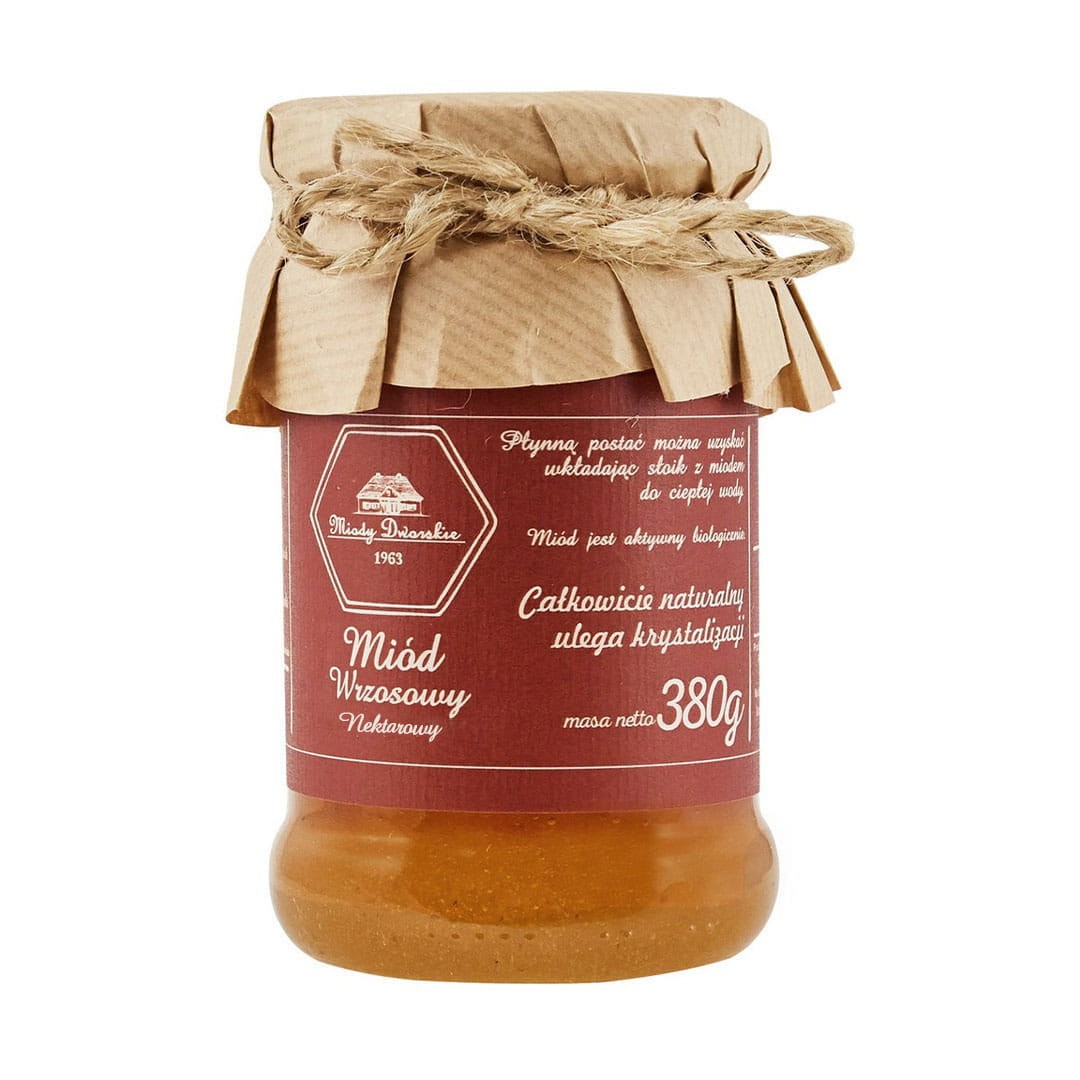Miód Wrzosowy 380 g - Miody Dworskie