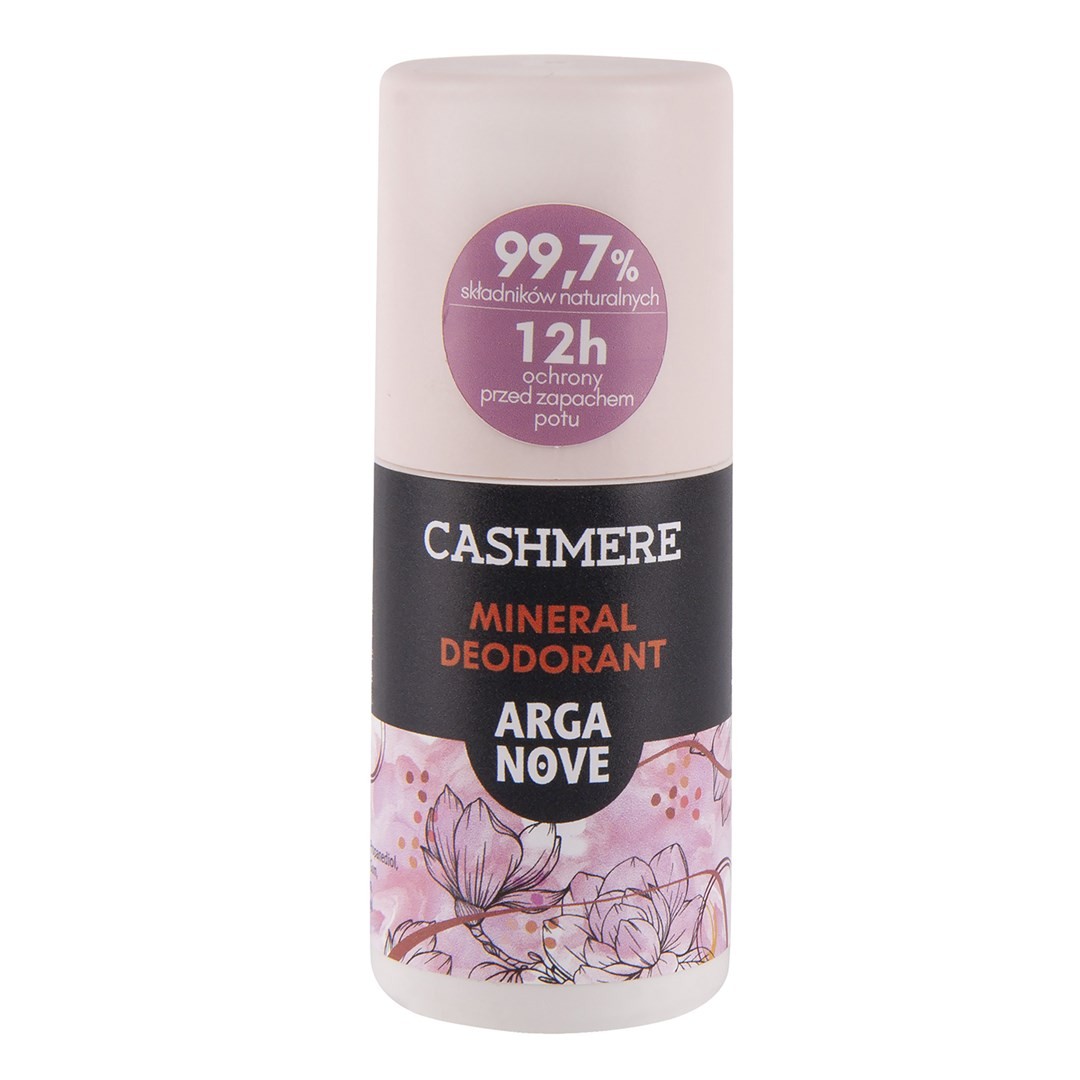 Dezodorant Mineralny Ałunowy Cashmere Roll-On 50 ml - ArgaNove