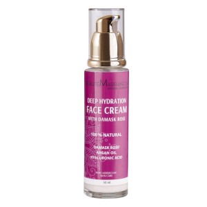 Różany Krem do Twarzy Intensywnie Nawilżający z Kwasem Hialuronowym 50 ml - Beaute Marrakech