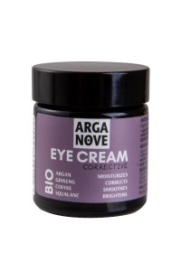 Krem Pod Oczy Nawilżająco-Wygładzający Argan&Kawa&Rzeń-Szeń BIO 30 ml - ArgaNove