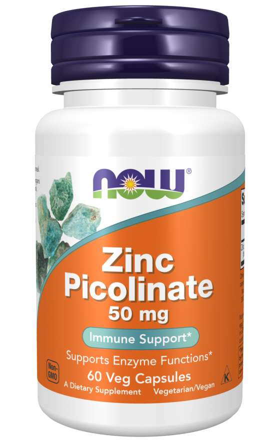 Zinc Picolinate Cynk 50 mg 60 kapsułek - Now Foods
