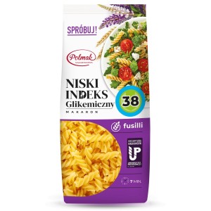 Makaron Fusilli Niski Indeks Glikemiczny 250 g - Polmak