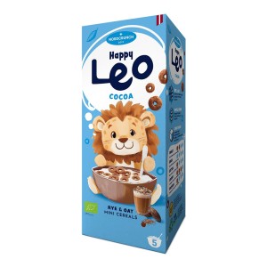 Happy Leo Kółeczka Zbożowe Żytnio-Owsiane z Kakao BIO 150 g - Nordcrunch