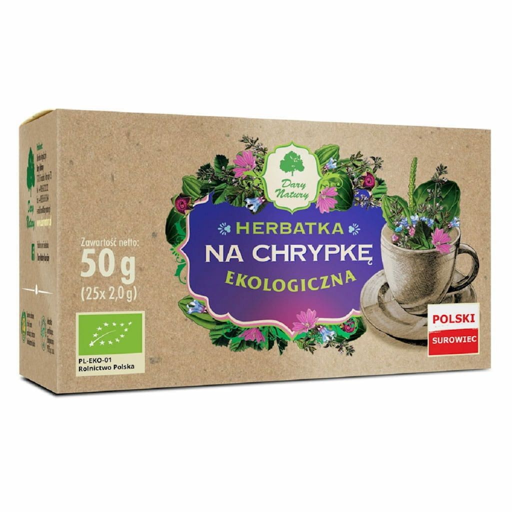 Herbatka Na Chrypkę 50 g (25 x 2 g) - Dary Natury