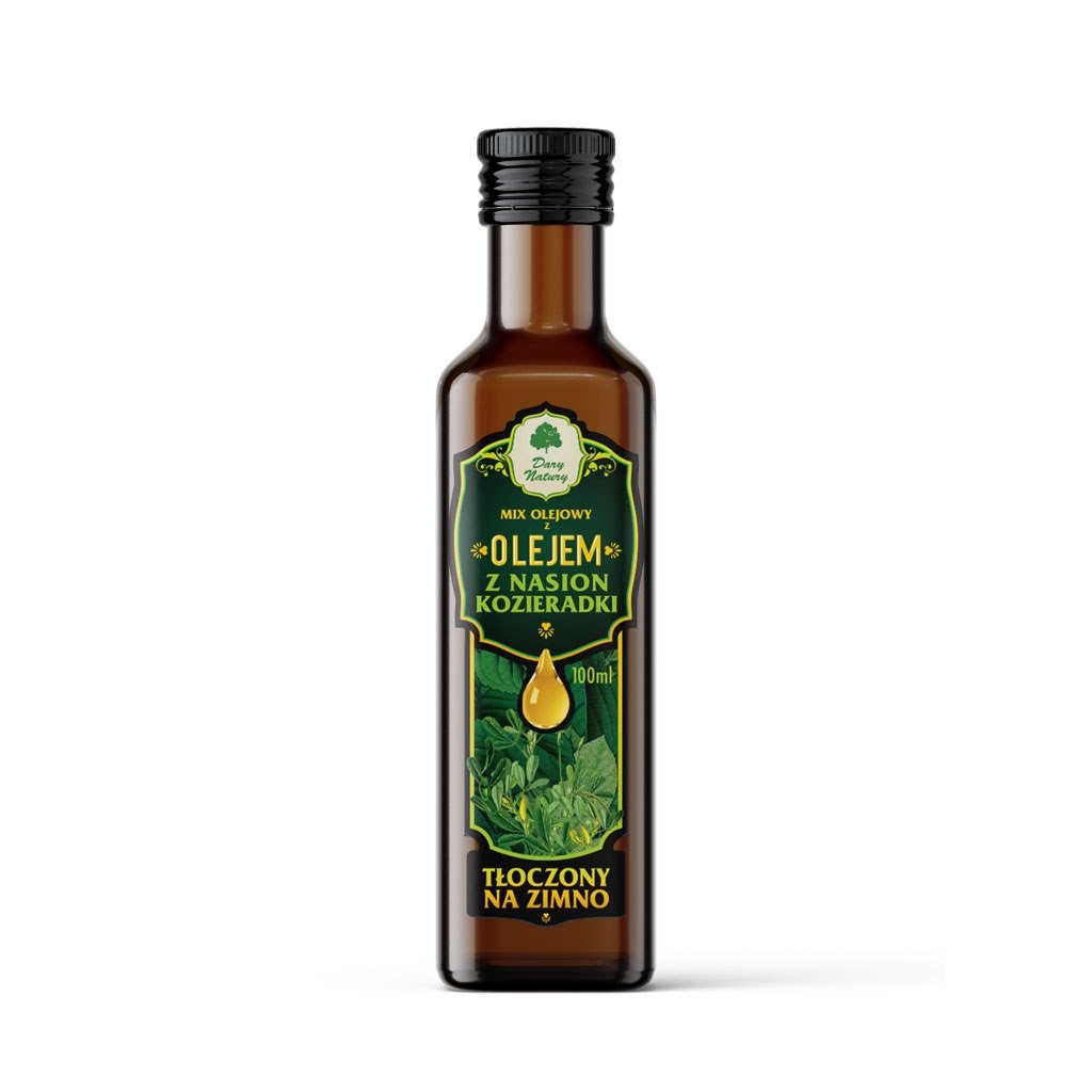 Mieszanka Oleju Rzepakowego z Olejem z Nasion Kozieradki 100 ml - Dary Natury