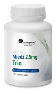 Miedź Trio 2,5mg 100 tabletek - Aliness