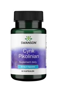Pikolinian Cynku 22 mg 60 kapsułek - Swanson