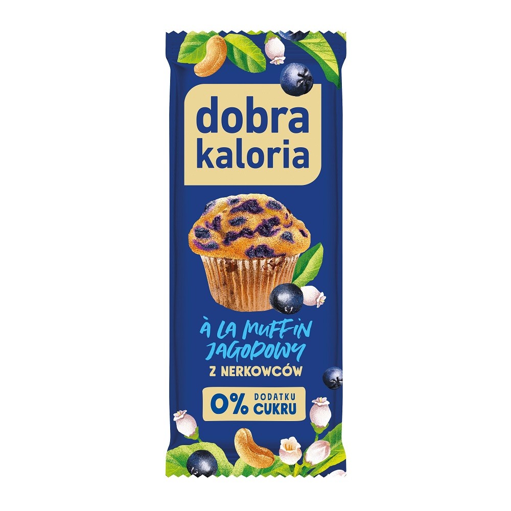 Baton Owocowy a'la Muffin Jagodowy 35 g - Dobra Kaloria