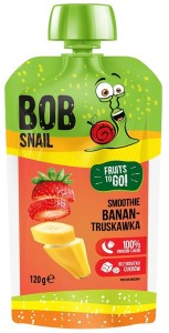 Smoothie Banan-Truskawka bez dodatku cukru 120 g - Bob Snail
