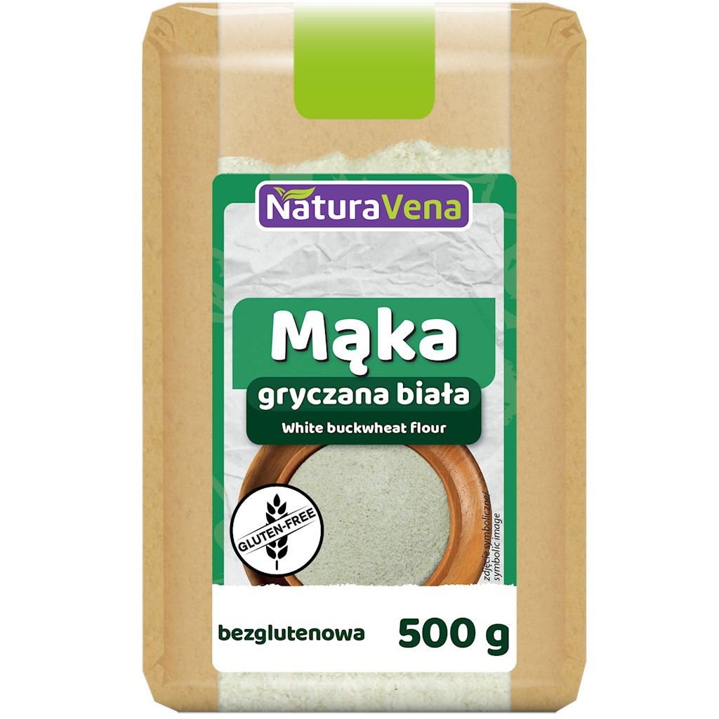 Mąka Gryczana Biała bezglutenowa 500 g - Naturavena