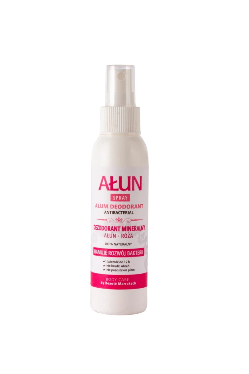 Dezodorant Ałunowy Naturalny Różany Spray 100ml - Beaute Marrakech