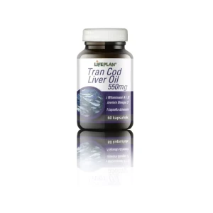 Tran Cod Liver Oil 60 kapsułek - Lifeplan