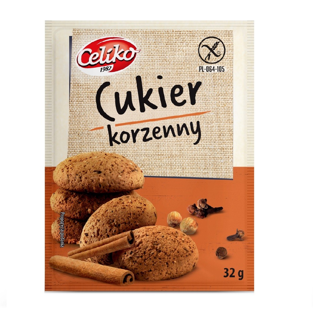 Cukier Korzenny bezglutenowy 32g - Celiko