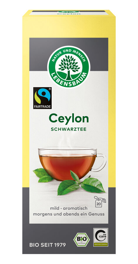Herbata Czarna Cejlońska Ekspresowa Fair Trade BIO 40g - Lebensbaum